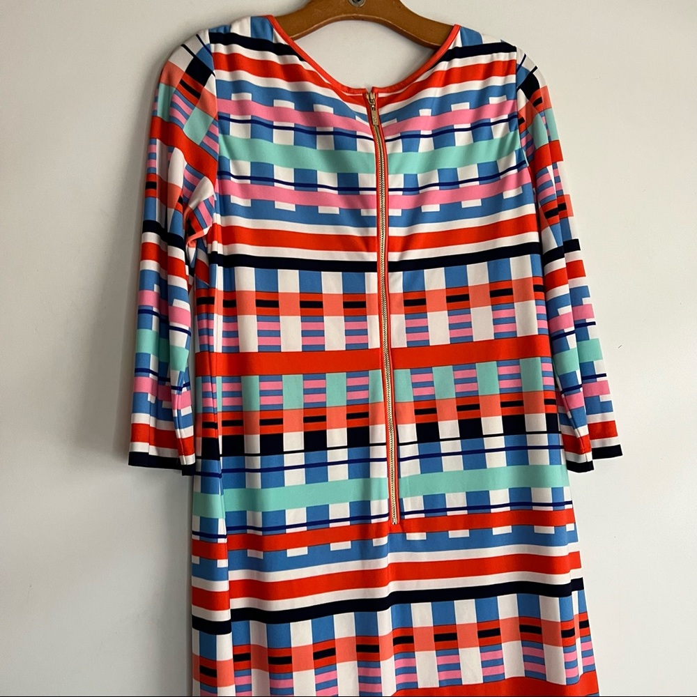 Eliza J Mixed Striped Shift Dress size 12P - Picture 4 of 10